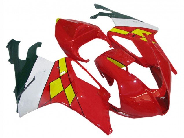 2003-2006 Red Yellow White Aprilia RSV1000 Motorcycle Fairings