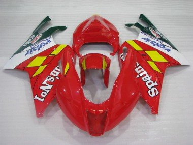 2003-2006 Red Yellow White Spains No1 Valsir Castrol Aprilia RSV1000 Motorcycle Fairings