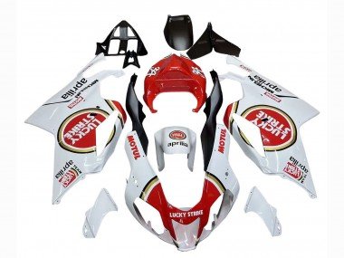 2003-2006 White Red Lucky Strike Motul 34 Aprilia RSV1000 Motorcycle Fairings