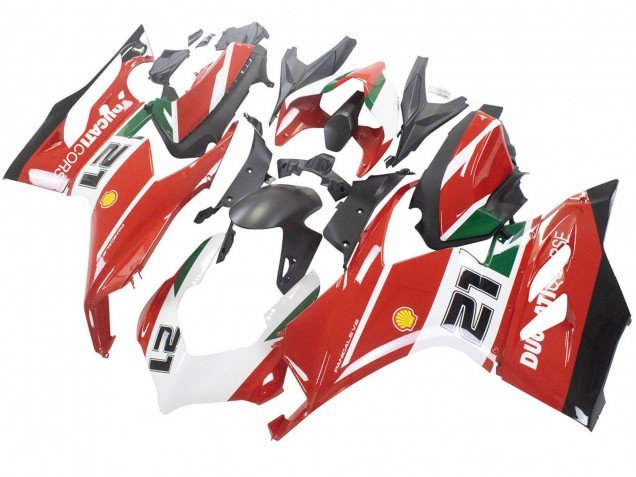 2020-2024 White Red Green Matte Black Corse 21 Ducati Panigale V2 Motorcycle Fairings
