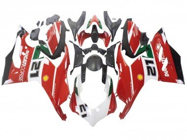 2020-2024 White Red Green Matte Black Corse 21 Ducati Panigale V2 Motorcycle Fairings