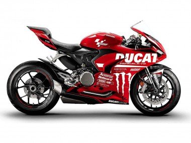 2020-2024 Red Glossy Black Monster Corse Ducati Panigale V2 Motorcycle Fairings