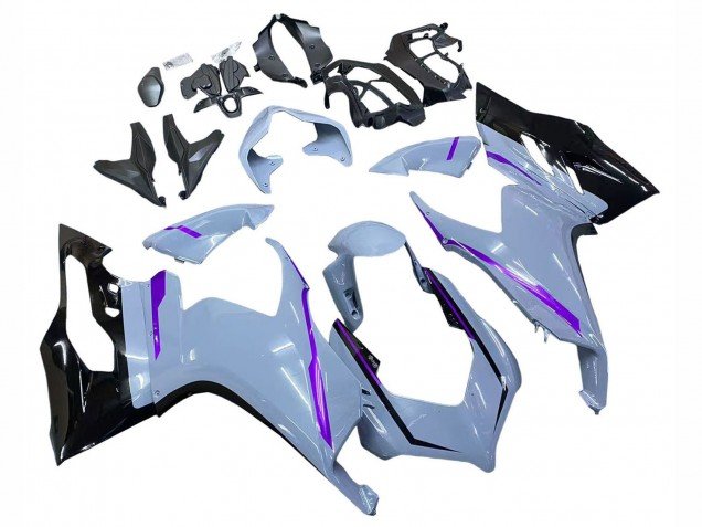2020-2024 Glossy Grey Purple Glossy Black Ducati Panigale V2 Motorcycle Fairings