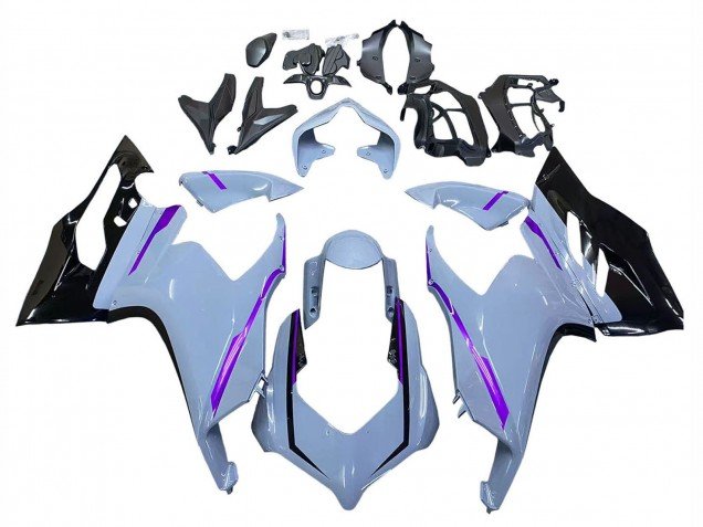 2020-2024 Glossy Grey Purple Glossy Black Ducati Panigale V2 Motorcycle Fairings