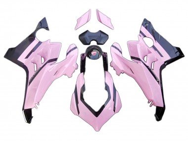 2020-2021 Pink Glossy Black Ducati Panigale V4 V4S Motorcycle Fairings