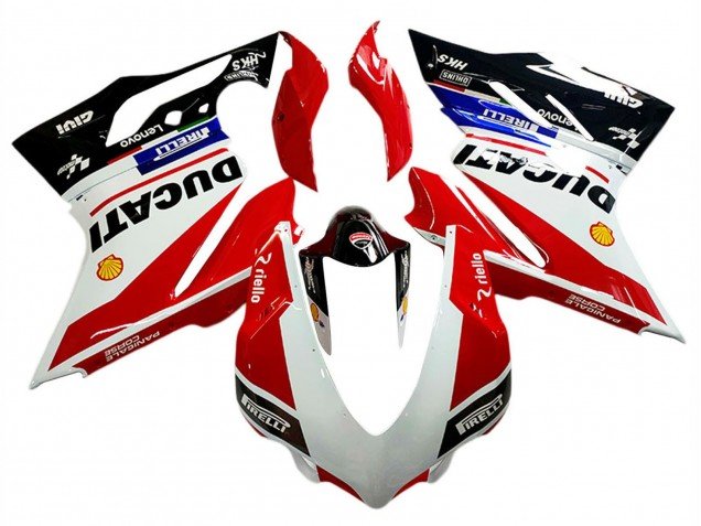 2018-2019 White Red Glossy Black Lenovo Ducati Panigale V4 V4S Motorcycle Fairings