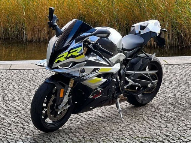2023-2024 Silver Yellow Carbon Fiber BMW S1000RR Motorcycle Fairings
