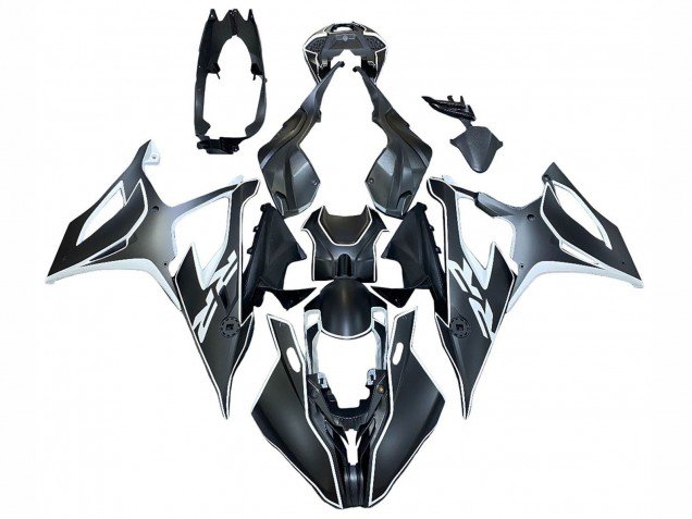 2019-2022 Black White BMW S1000RR Motorcycle Fairings