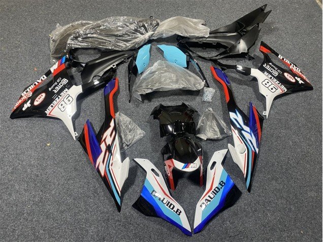 2019-2022 Blue White Red 98 BMW S1000RR Motorcycle Fairings
