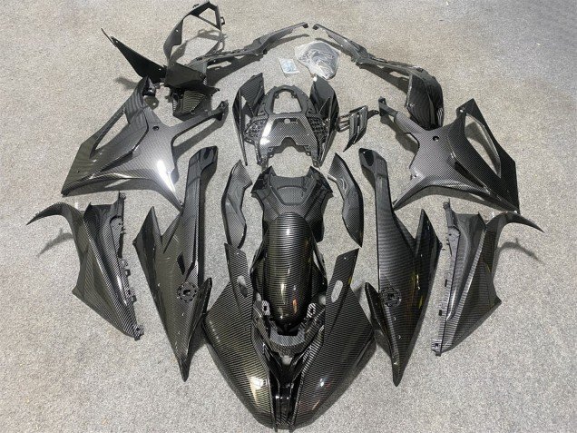 2019-2022 Black Carbon Fiber BMW S1000RR Motorcycle Fairings