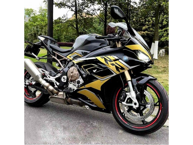 2019-2022 Black Gold BMW S1000RR Motorcycle Fairing