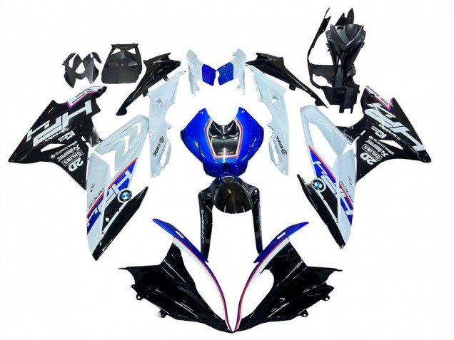 2017-2018 White Blue Glossy Black BMW S1000RR Motorcycle Fairing