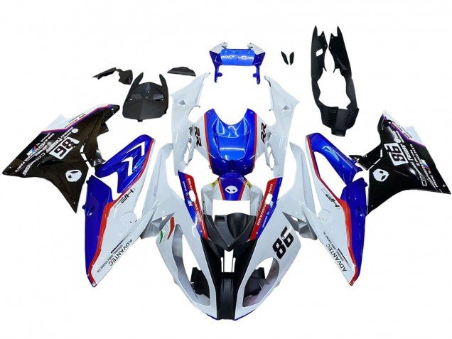 2017-2018 White Blue Red Glossy Black BMW S1000RR Bike Fairings