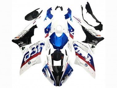 2017-2018 White Blue Red Glossy Black Tyco BMW S1000RR Motorcycle Fairings