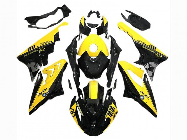 2017-2018 Yellow Black BMW S1000RR Motorcycle Fairings