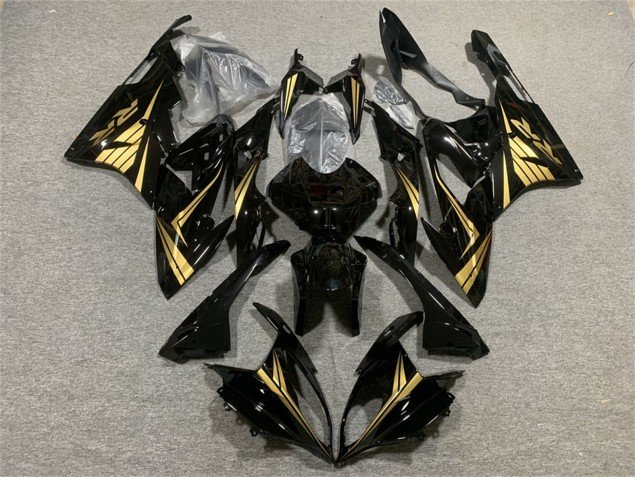 2015-2016 Glossy Black Gold BMW S1000RR Motorcycle Fairings