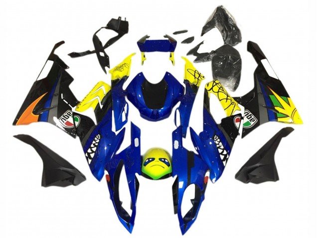 2015-2016 Yellow Blue Black Shark BMW S1000RR Motorcycle Fairing