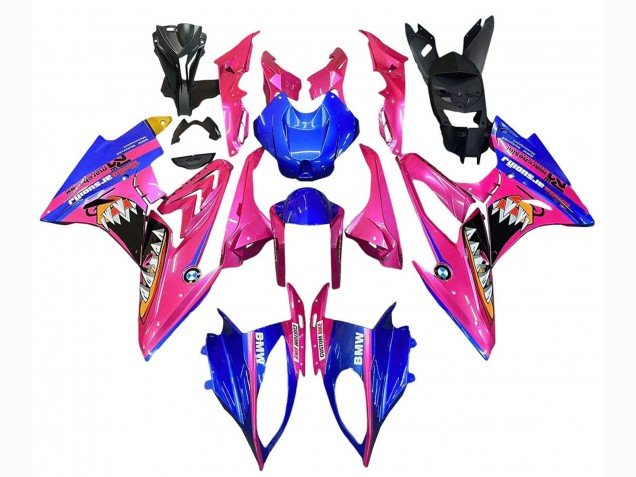 2015-2016 Pink Blue Shark BMW S1000RR Motorcycle Fairings