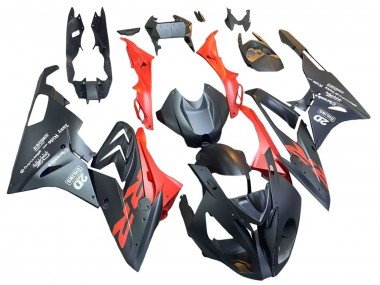 2015-2016 Matte Black Red BMW S1000RR Motorcycle Fairings