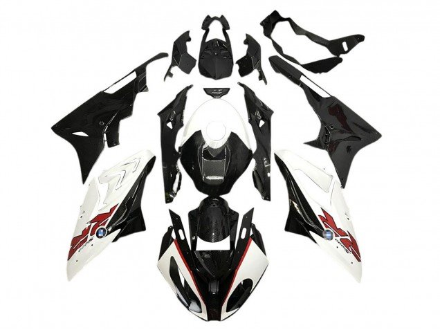 2015-2016 White Black Carbon Fiber BMW S1000RR Motorcycle Fairings