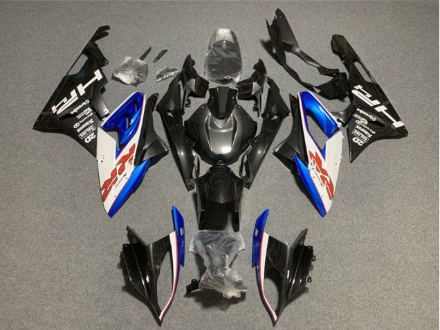 2009-2014 White Blue Glossy Black HP Red RR BMW S1000RR Motorcycle Fairings