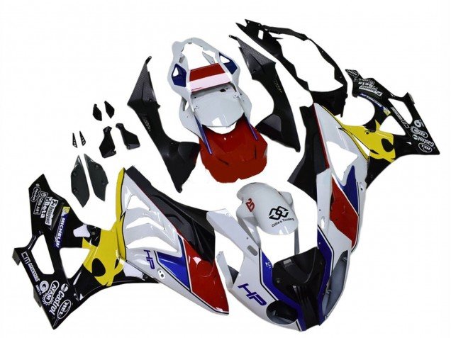 2009-2014 White Red Yellow Black Castrol BMW S1000RR Motorcycle Fairings