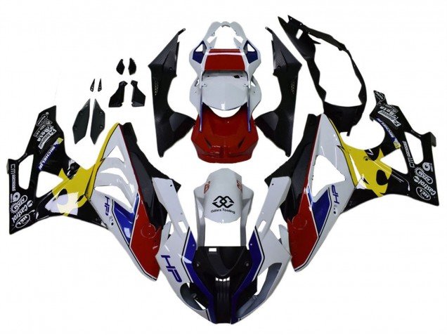2009-2014 White Red Yellow Black Castrol BMW S1000RR Motorcycle Fairings