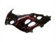 2004-2006 Glossy Black Red Flame Suzuki GSX600F/GSX750F Motorcycle Fairings