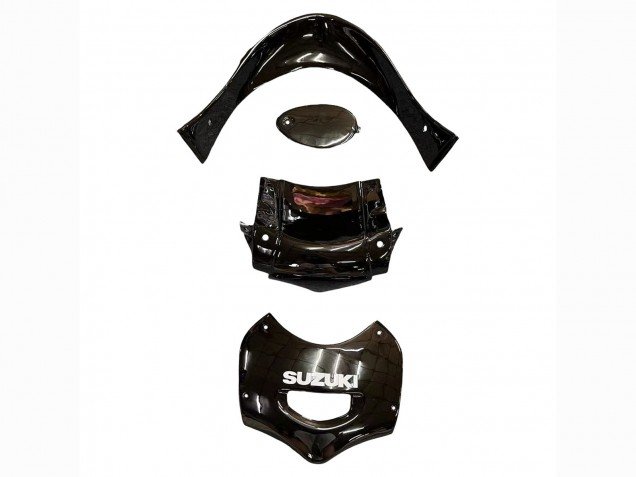 2004-2006 Glossy Black Red Flame Suzuki GSX600F/GSX750F Motorcycle Fairings