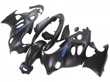 2004-2006 Matte Black with Blue Logo Suzuki GSX600F/GSX750F Motorcycle Fairings