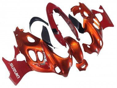 2004-2006 Burnt Oange White Logo Suzuki GSX600F/GSX750F Motorcycle Fairings