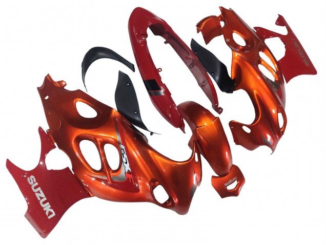 2004-2006 Burnt Oange White Logo Suzuki GSX600F/GSX750F Motorcycle Fairings