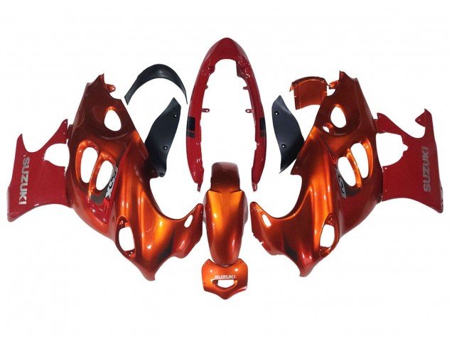 2004-2006 Burnt Oange White Logo Suzuki GSX600F/GSX750F Motorcycle Fairings