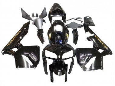 2005-2006 Black with Gold Logo Honda CBR600RR Motorcycle Fairings