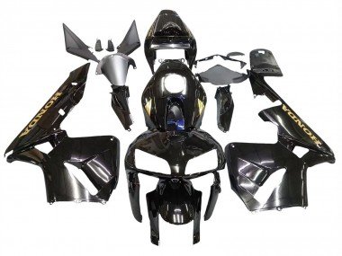 2005-2006 Black with Gold Logo Honda CBR600RR Motorcycle Fairings