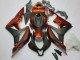 2007-2008 Orange Matte Black Honda CBR600RR Motorcycle Fairing Kits