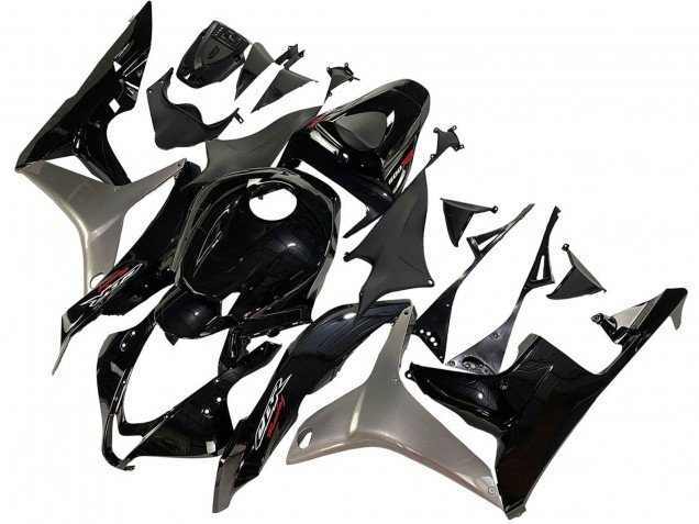 2007-2008 Silver Glossy Black Honda CBR600RR Motorcycle Fairing Kits