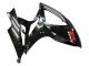 2006-2007 Glossy Black Silver Red Suzuki GSXR 600 / GSXR 750 Motorcycle Fairings