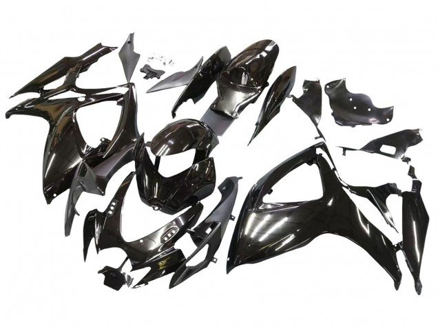2006-2007 Glossy Black Suzuki GSXR 600 / GSXR 750 Motorcycle Fairings