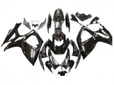 2006-2007 Glossy Black Suzuki GSXR 600 / GSXR 750 Motorcycle Fairings