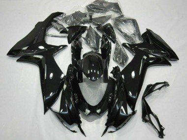 2011-2024 Glossy Black Suzuki GSXR 600 / GSXR 750 Motorcycle Fairings