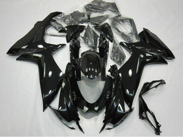 2011-2024 Glossy Black Suzuki GSXR 600 / GSXR 750 Motorcycle Fairings