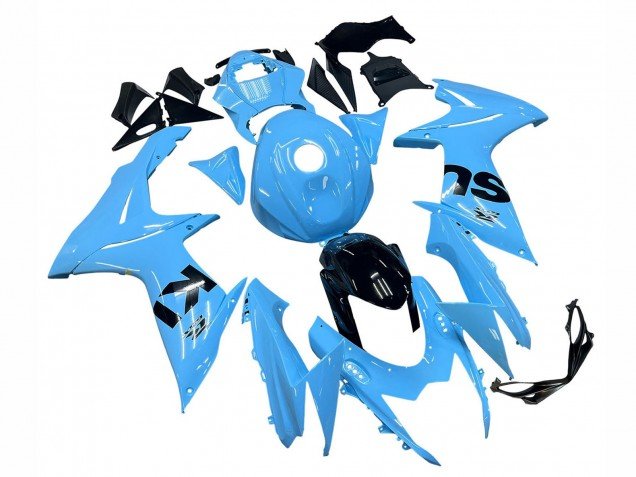 2011-2024 Light Blue Black Suzuki GSXR 600 / GSXR 750 Motorcycle Fairings