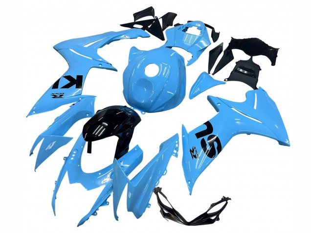 2011-2024 Light Blue Black Suzuki GSXR 600 / GSXR 750 Motorcycle Fairings