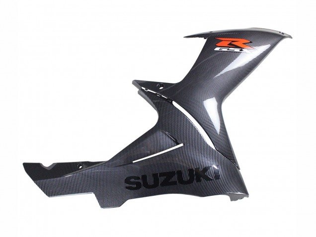 2011-2024 Black Carbon Fiber Red Suzuki GSXR 600 / GSXR 750 Motorcycle Fairings
