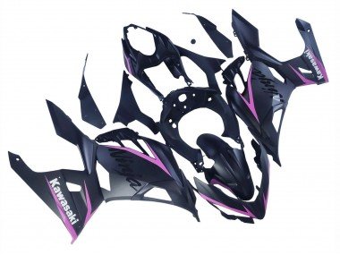 2018-2024 Matte Black Pink Kawasaki Ninja 400 Motorcycle Fairings