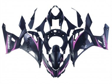 2018-2024 Matte Black Pink Kawasaki Ninja 400 Motorcycle Fairings