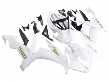 2004-2006 White Gold Decals Yamaha YZF 1000 R1 Motorcycle Fairings