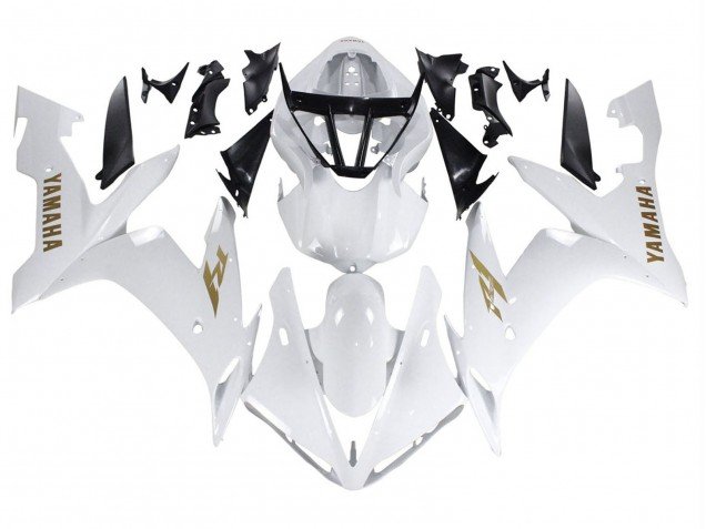 2004-2006 White Gold Decals Yamaha YZF 1000 R1 Motorcycle Fairings