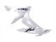 2004-2006 Pearl White Black Decals Yamaha YZF 1000 R1 Motorcycle Fairings